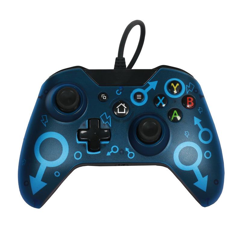 USB Wired Controller für Xbox One und PC mit ergonomischem Design und einstellbarem Vibrationsfeedback