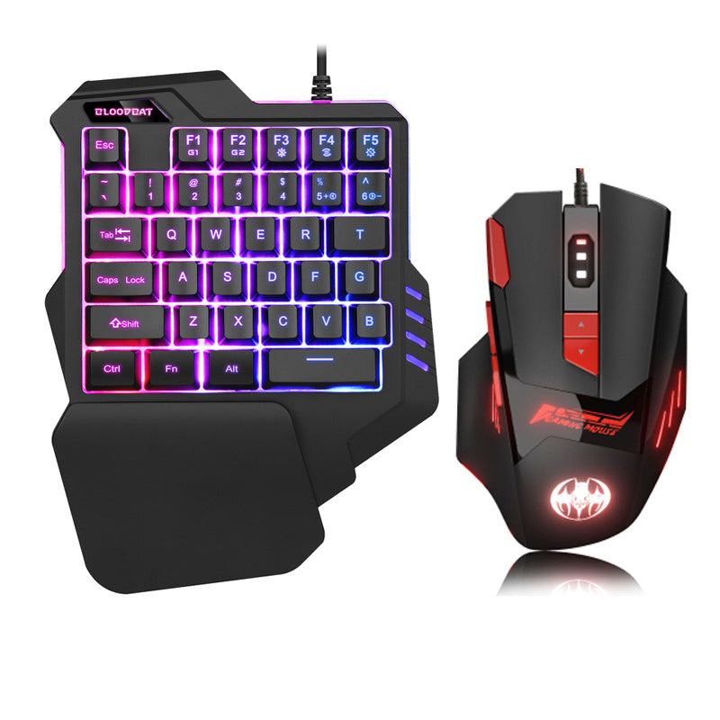 Kompakte Gaming Tastatur mit 35 Tasten und USB-Anschluss für mobiles Gaming