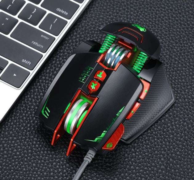 Thunder Wolf V9 Gaming-Maus kabelgebunden mit 2500 dpi und ergonomischem Design