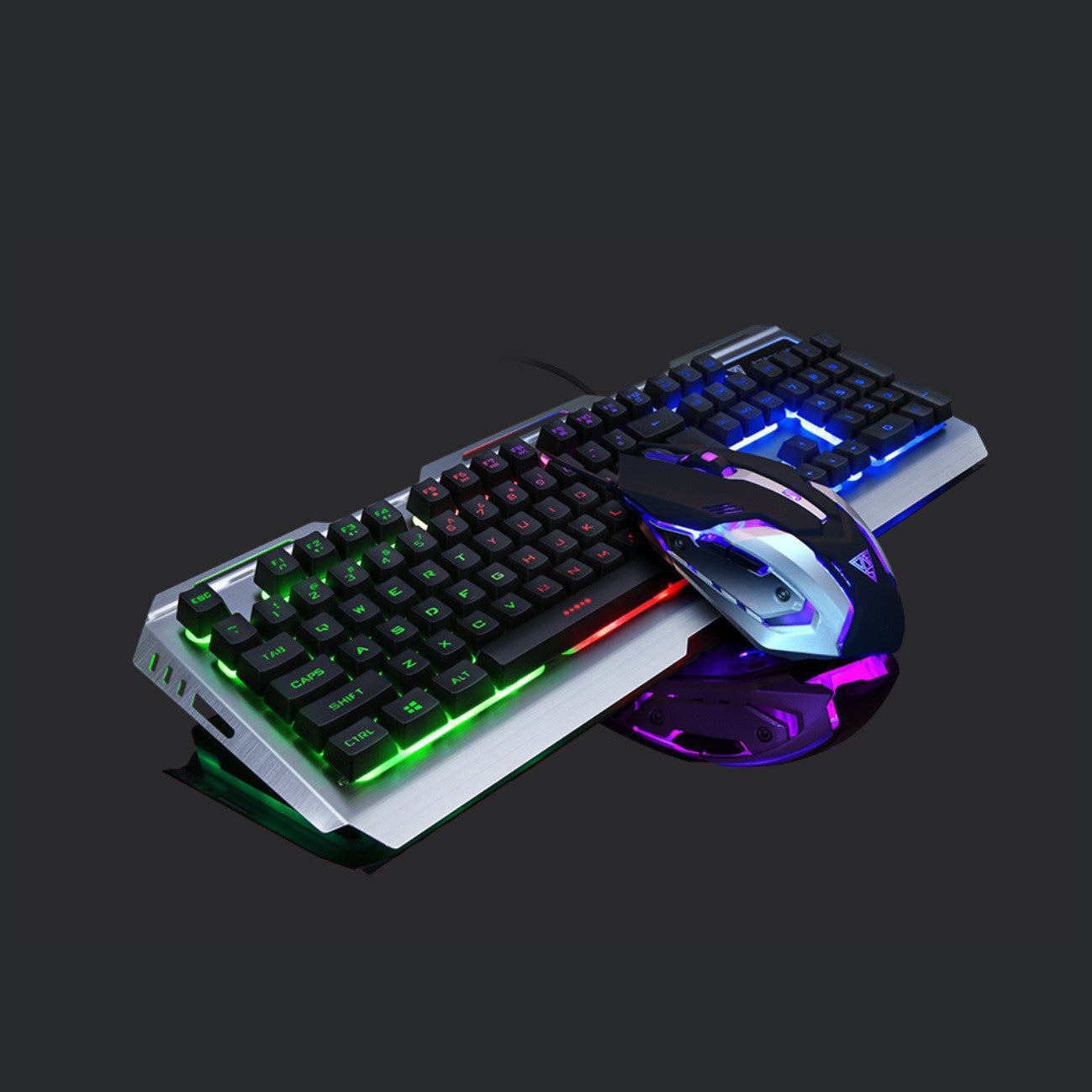 Wired Gaming Tastatur mit Hintergrundbeleuchtung und USB-Anschluss für Notebook und Desktop