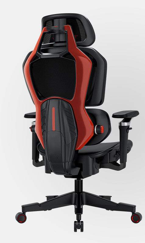 Ergonomischer Gaming Stuhl mit Mesh-Material und verstellbarer Lendenwirbelstütze in Blau