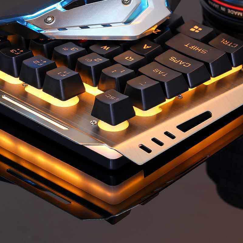 Wired Gaming Tastatur mit USB-Anschluss und Hintergrundbeleuchtung für Notebook und Desktop