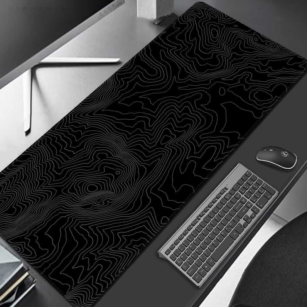 Erweitertes Gaming-Mauspad für mechanische Tastatur aus Gummi und Stoff mit einfachem Design